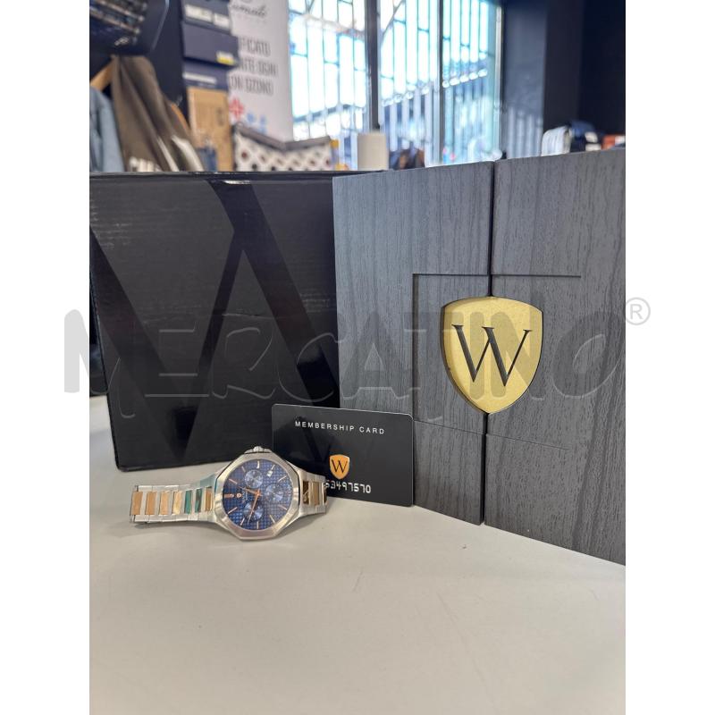 OROLOGIO DA POLSO WAINER QUADRANTE BLU ACCIAIO ESAGONALE | Mercatino dell'Usato Cava de tirreni 1