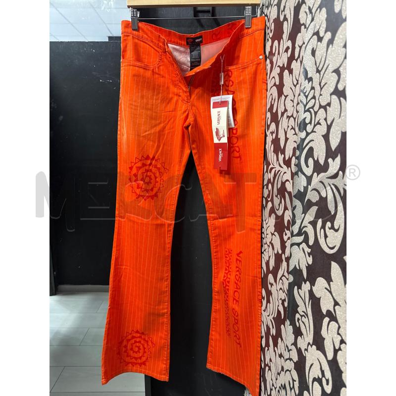 PANTALONE DONNA VERSACE SPORT NUOVO ARANCIO  | Mercatino dell'Usato Cava de tirreni 1