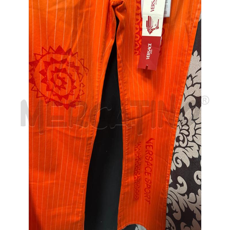 PANTALONE DONNA VERSACE SPORT NUOVO ARANCIO  | Mercatino dell'Usato Cava de tirreni 5