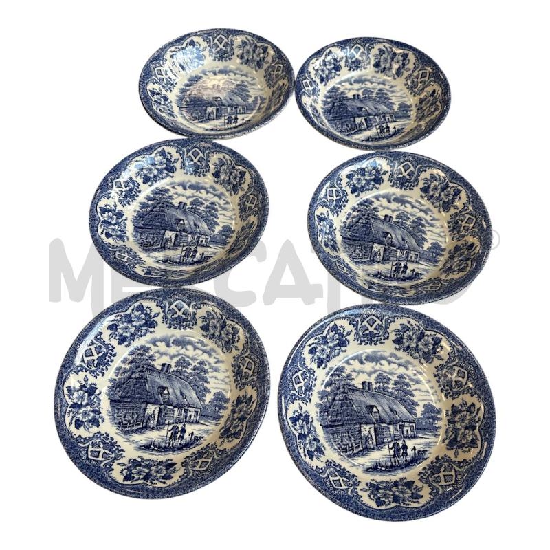 PIATTINI PZ. 6 OLD INNS SERIES ENGLISH IRONSTONE  | Mercatino dell'Usato Cava de tirreni 1