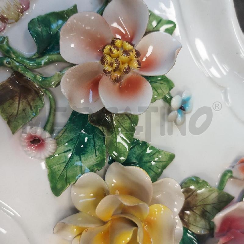 PIATTO ESPOSITIVO PORCELLANA BASSANO FIORI  | Mercatino dell'Usato Cava de tirreni 3
