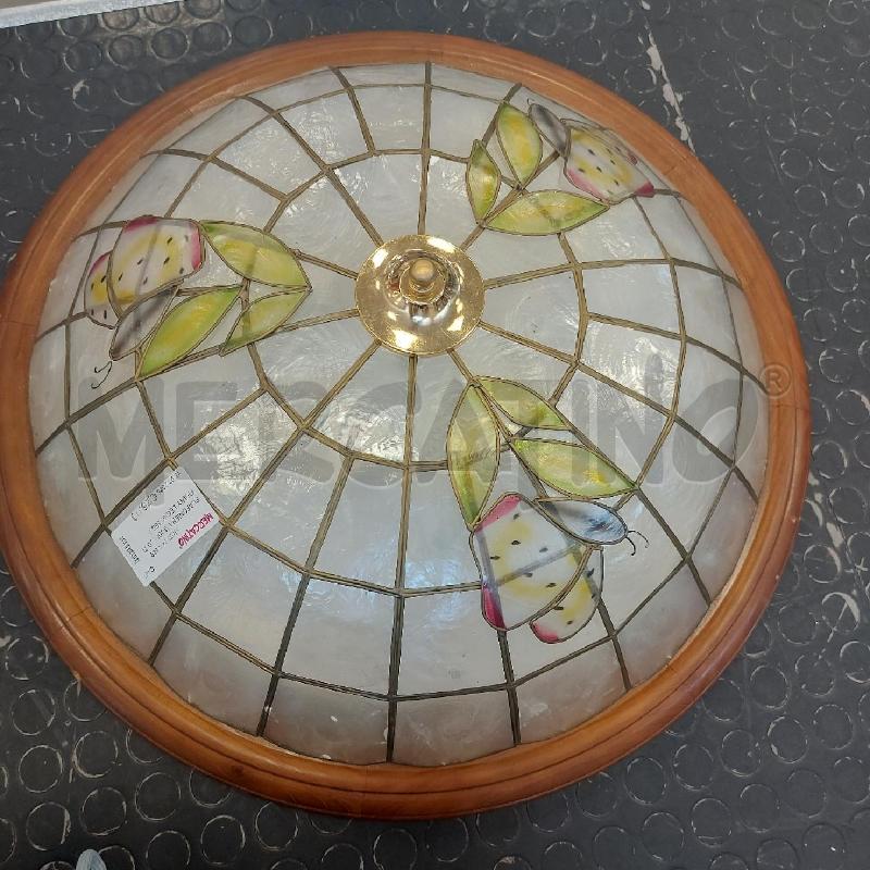 PLAFONIERA MODELLO TIFFANY LEGNO 56CM | Mercatino dell'Usato Cava de tirreni 1