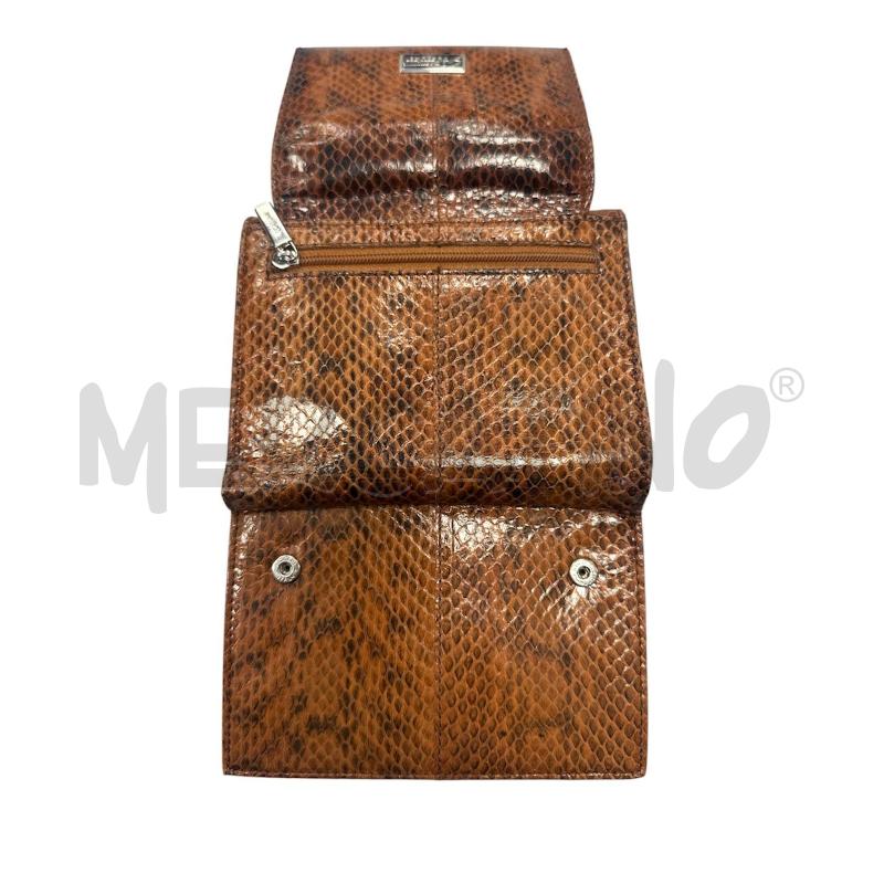 PORTA FOGLIO GATTINONI MARRONE PITONATO | Mercatino dell'Usato Cava de tirreni 4
