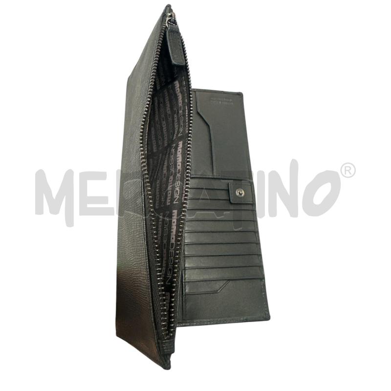 PORTA FOGLIO MOMODESIGN NERO PELLE | Mercatino dell'Usato Cava de tirreni 5
