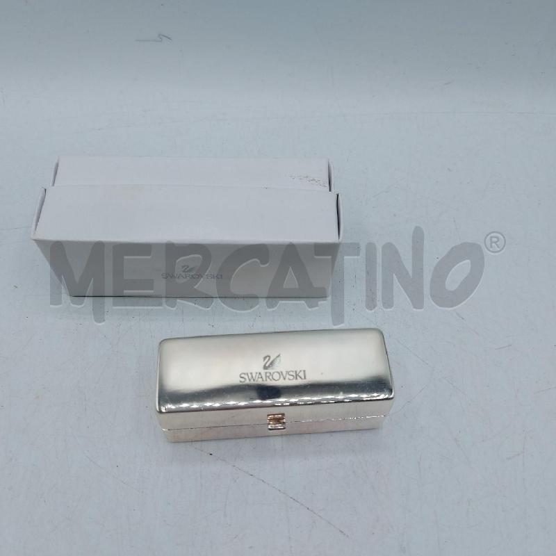 PORTA ROSSETTO SWAROVSKI ACCIAIO E PIETRINE | Mercatino dell'Usato Cava de tirreni 2