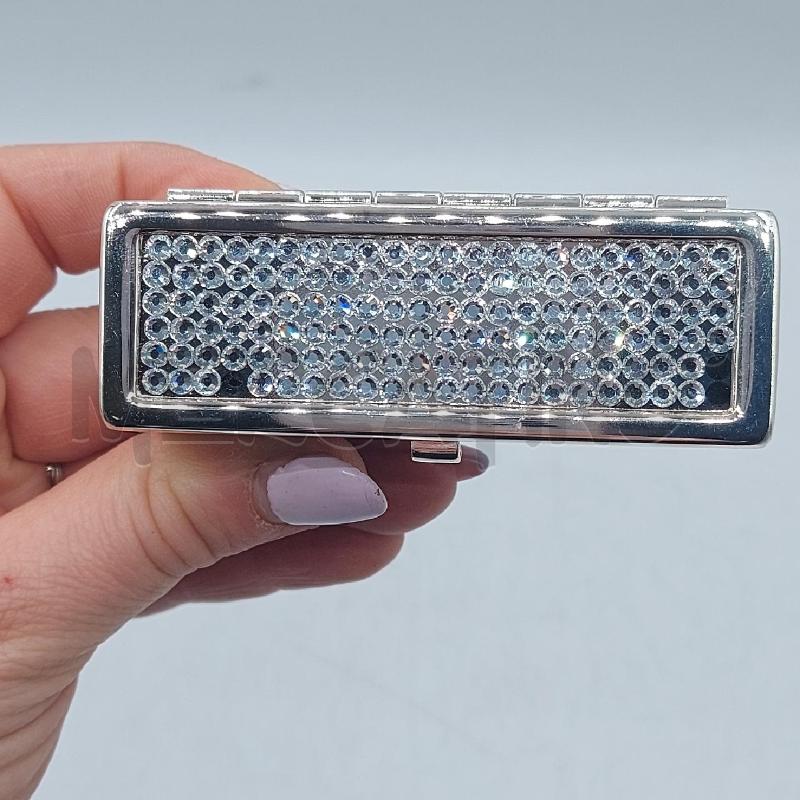 PORTA ROSSETTO SWAROVSKI ACCIAIO E PIETRINE | Mercatino dell'Usato Cava de tirreni 4