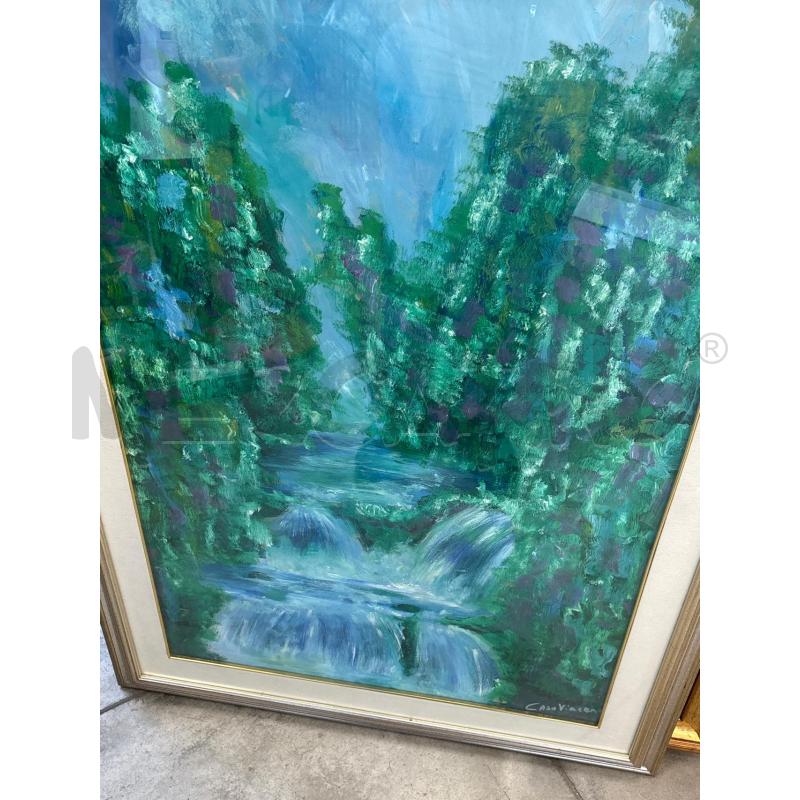 QUADRO CASO VINCENZO CASCATA BLU  | Mercatino dell'Usato Cava de tirreni 4