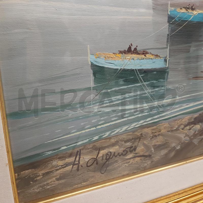 QUADRO CORNICE DORATA BARCA LIGUORI | Mercatino dell'Usato Cava de tirreni 2