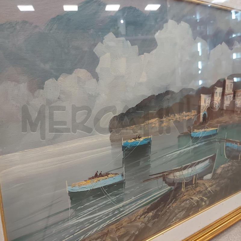 QUADRO CORNICE DORATA BARCA LIGUORI | Mercatino dell'Usato Cava de tirreni 3
