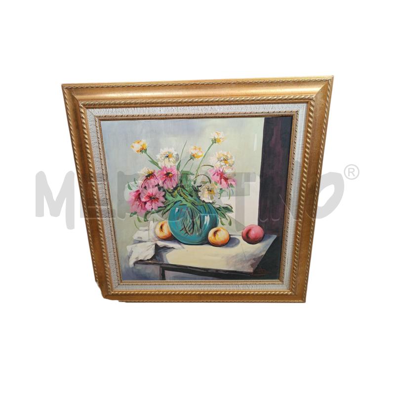 QUADRO FRANCO GATTO 60*60 CORNICE ROVINATA | Mercatino dell'Usato Cava de tirreni 1