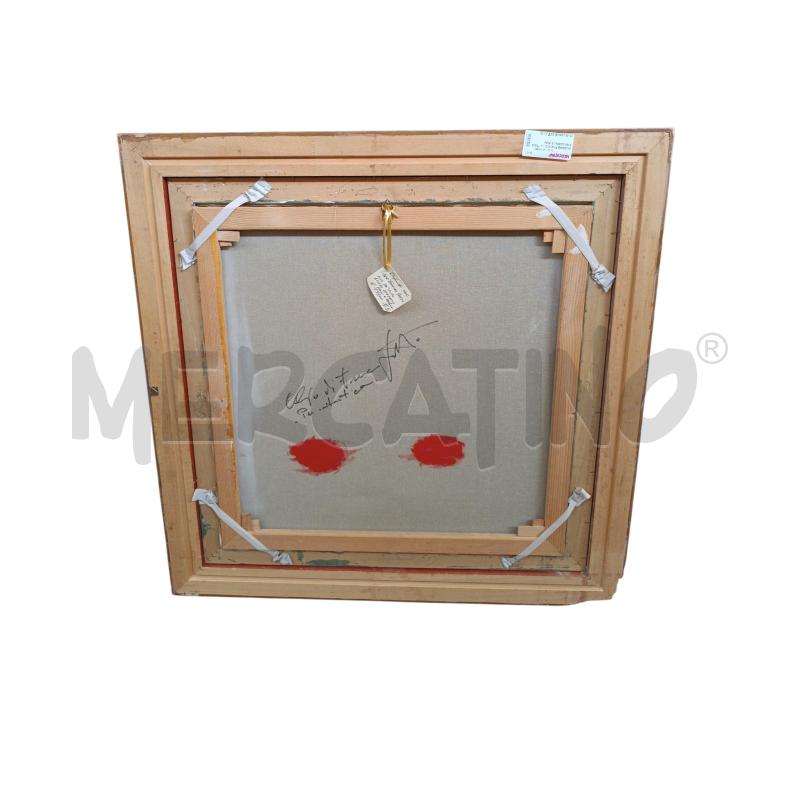QUADRO FRANCO GATTO 60*60 CORNICE ROVINATA | Mercatino dell'Usato Cava de tirreni 4