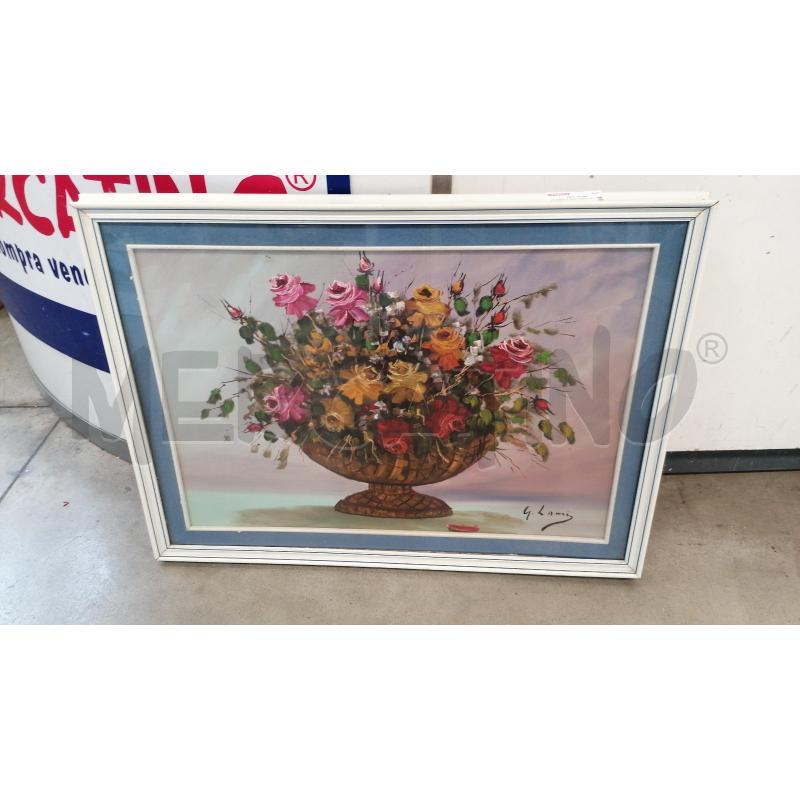 QUADRO G LAMI VASO CON FIORI | Mercatino dell'Usato Cava de tirreni 1