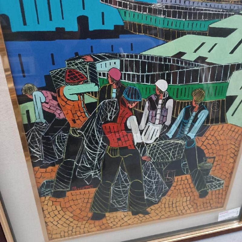 QUADRO MARCELLO PIACENTINI TIRO DI RETI 60X80 | Mercatino dell'Usato Cava de tirreni 3