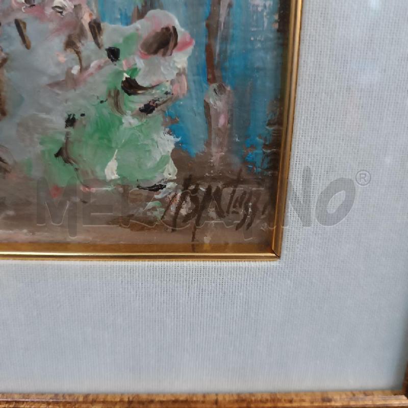 QUADRO MICHELE SPATUZZI BAGNANTI CORNICE DORATA | Mercatino dell'Usato Cava de tirreni 2