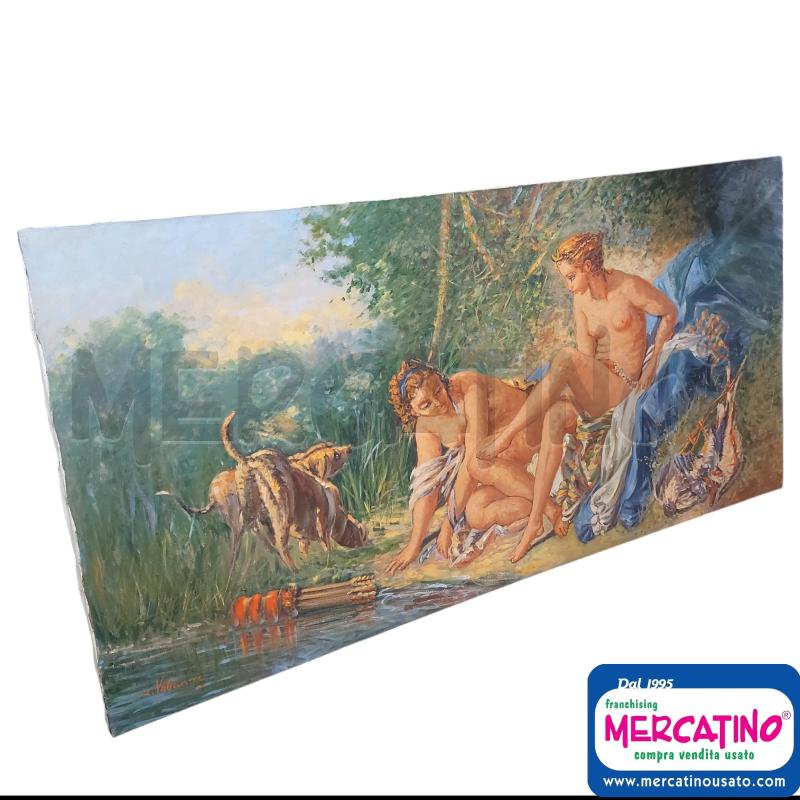 QUADRO VALERIANI 60*120 RAGAZZE AL BAGNO  | Mercatino dell'Usato Cava de tirreni 1