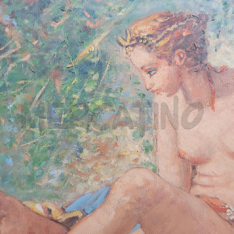 QUADRO VALERIANI 60*120 RAGAZZE AL BAGNO  | Mercatino dell'Usato Cava de tirreni 2