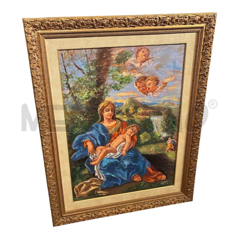 QUADRO VALERIANI MADONNA CON BAMBINELLO 60*80 | Mercatino dell'Usato Cava de tirreni 1