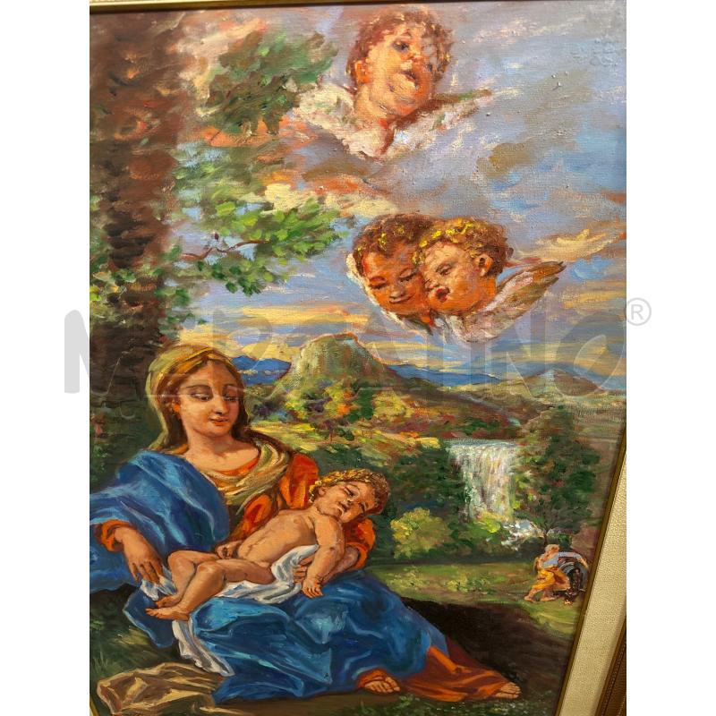 QUADRO VALERIANI MADONNA CON BAMBINELLO 60*80 | Mercatino dell'Usato Cava de tirreni 3