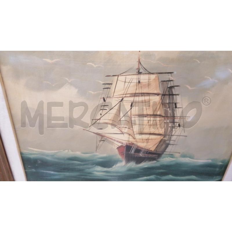 QUADRO VELIERA CON MARE AGITATO | Mercatino dell'Usato Cava de tirreni 2
