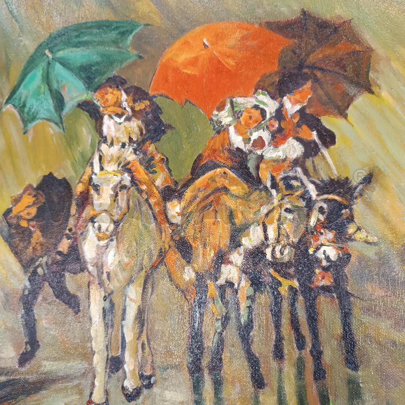 QUADRO  VALERIANI 40*50 ASINELLI  | Mercatino dell'Usato Cava de tirreni 3