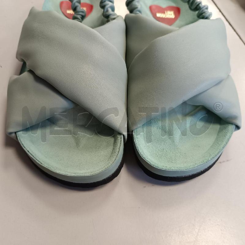SANDALI DONNA LOVE MOSCHINO VERDE CHIARO FASCE INCROCIO | Mercatino dell'Usato Cava de tirreni 5