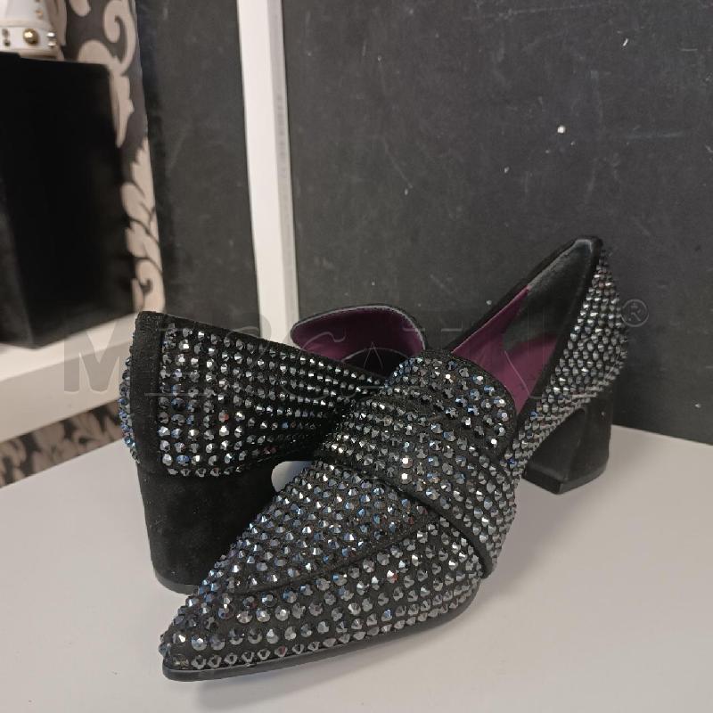 SCARPE DONNA APEPAZZA NERE BRILLANTINI TACCHI  | Mercatino dell'Usato Cava de tirreni 1