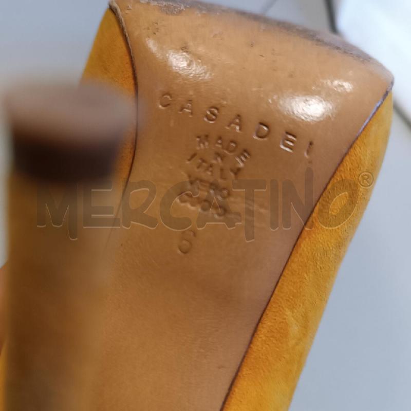 SCARPE DONNA CASADEI GIALLO SENAPE SCAMOSCIATE SPUNTATE | Mercatino dell'Usato Cava de tirreni 5