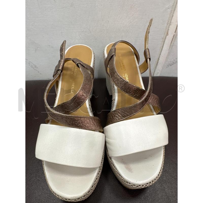 SCARPE DONNA GIANMARCO SORELLI BIANCHE BRONZATE FASCE | Mercatino dell'Usato Cava de tirreni 4