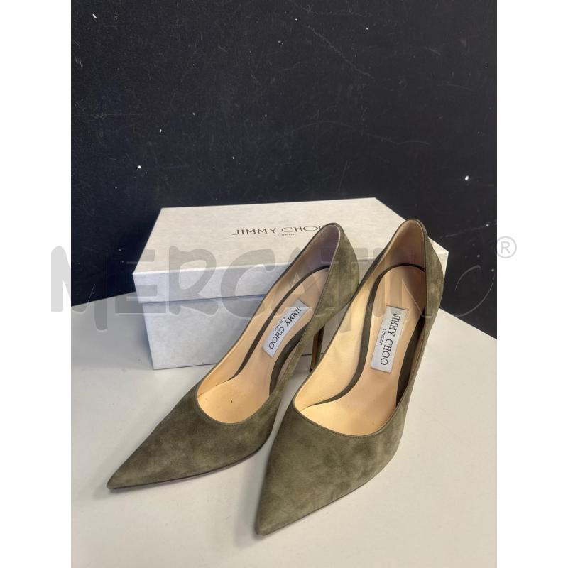 SCARPE DONNA JIMMY CHOO DECOLTÈ VERDE SCAMOSCIATE PUNTA TACCO | Mercatino dell'Usato Cava de tirreni 1