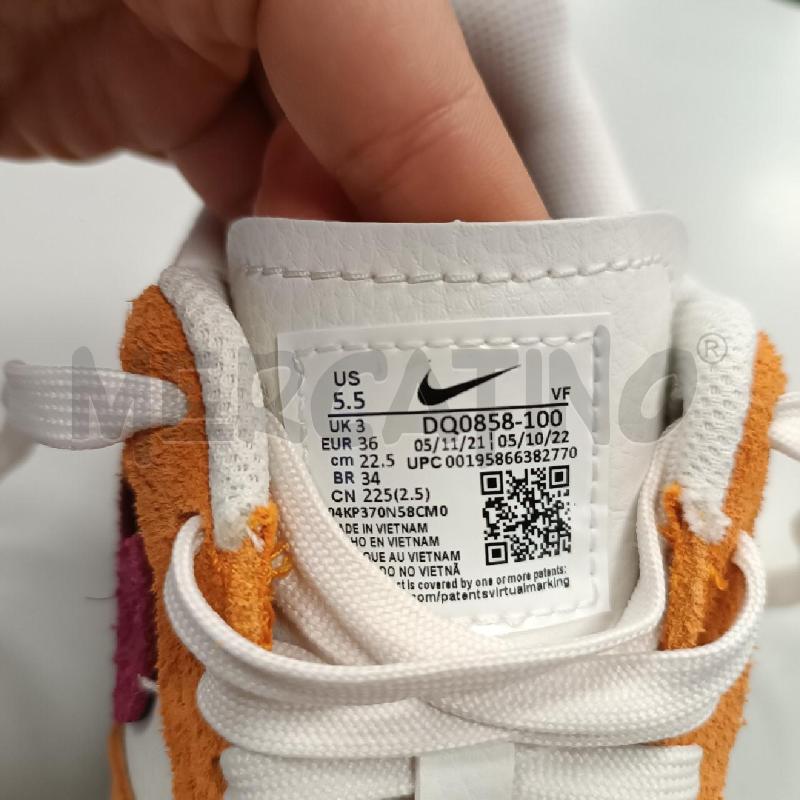SCARPE DONNA NIKE AIR FORCE 1 BIANCHE ARANCIO FUCSIA | Mercatino dell'Usato Cava de tirreni 4
