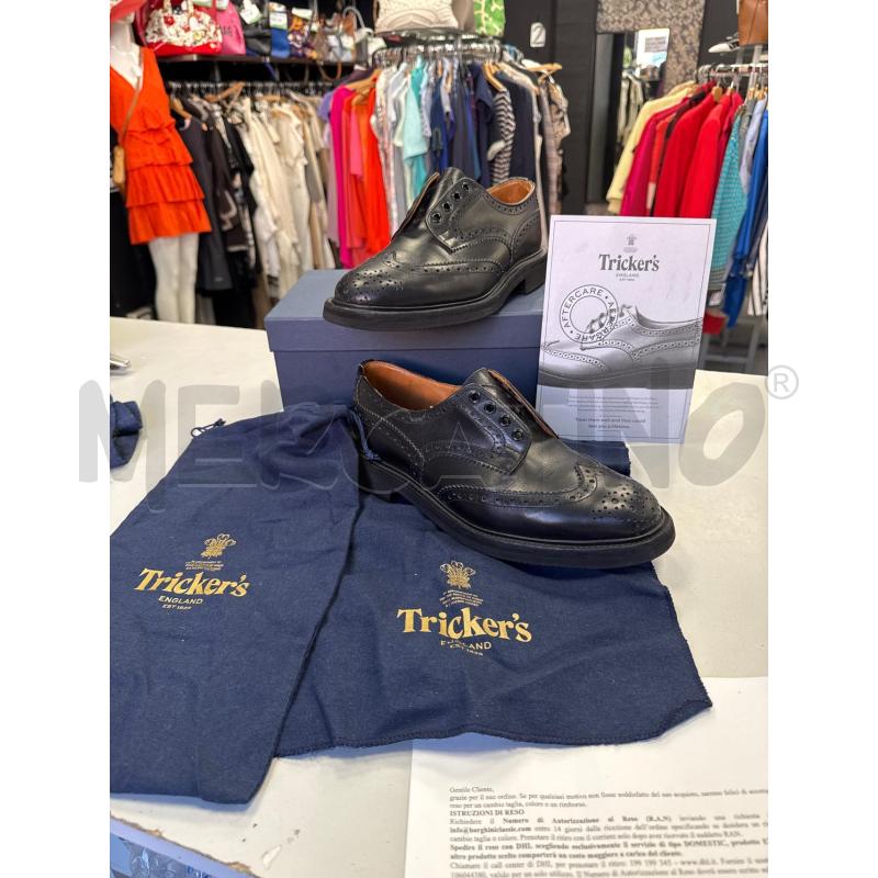 SCARPE UOMO TRICKERS BLU STRINGATE NO LACCI | Mercatino dell'Usato Cava de tirreni 3