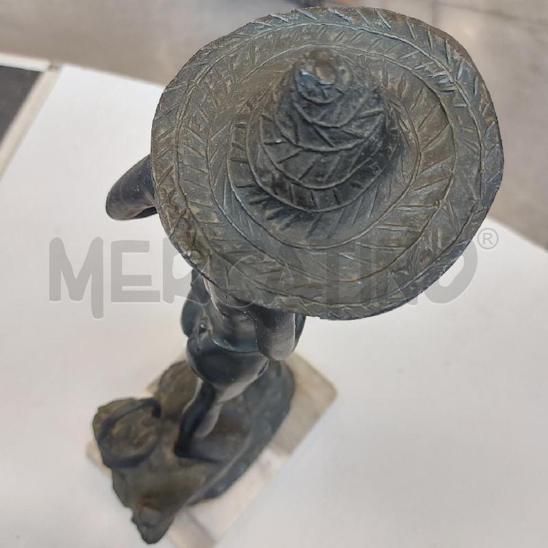 STATUA VARLESE PESCATORE BASE MARMO NO RETE | Mercatino dell'Usato Cava de tirreni 3