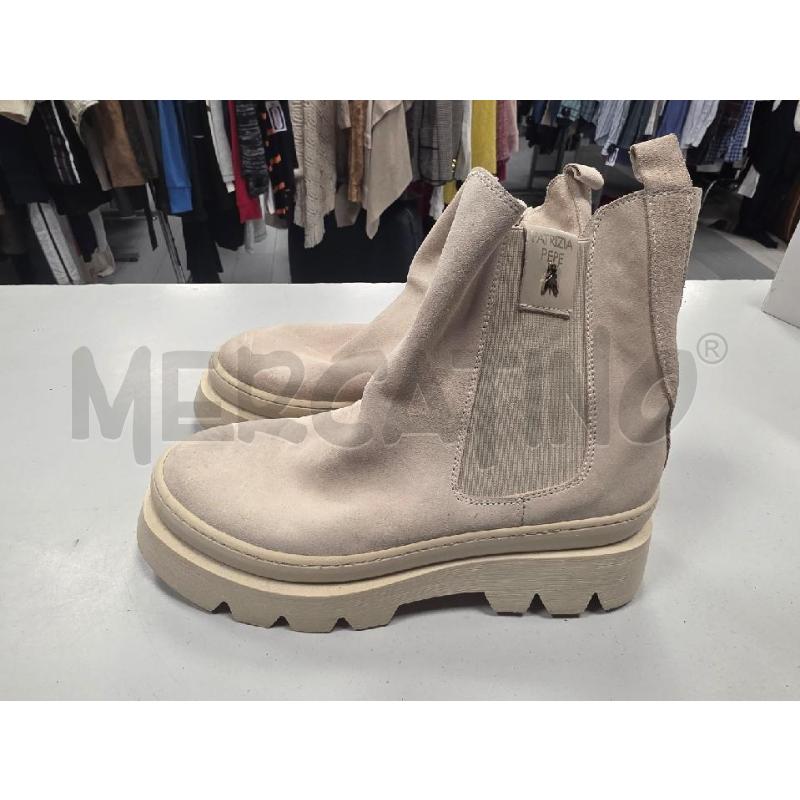 STIVALETTI DONNA PATRIZIA PEPE BEIGE SCAMOSCIATI ELASTICO LATERALE | Mercatino dell'Usato Cava de tirreni 2