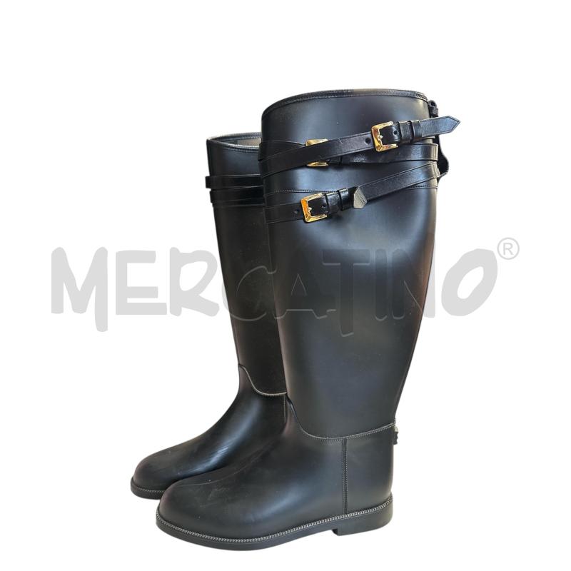 STIVALI DONNA BURBERRY NERI GOMMA | Mercatino dell'Usato Cava de tirreni 1