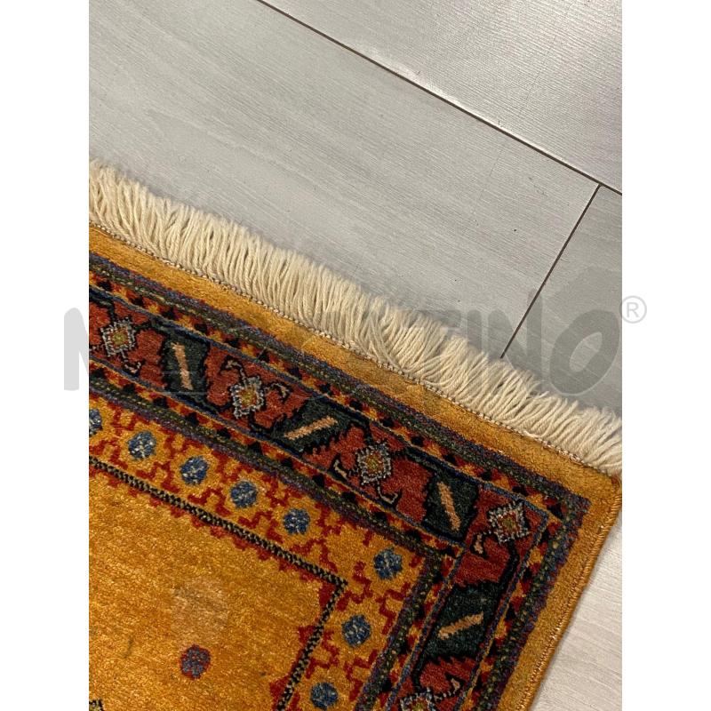 TAPPETO GABBEH PERSIANO MOTIVI GEOMETRICI ARANCIONE FRANGE 177X90CM | Mercatino dell'Usato Cava de tirreni 2