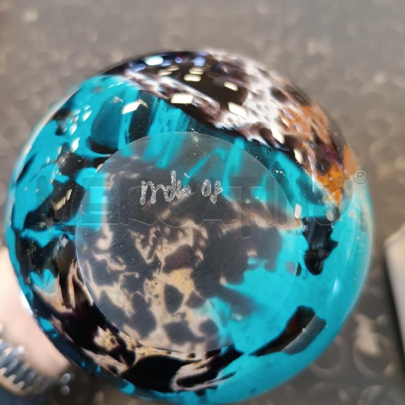 VASETTO MDINA GLASS MALTA AZZURO MACULATO TAPPO | Mercatino dell'Usato Cava de tirreni 3