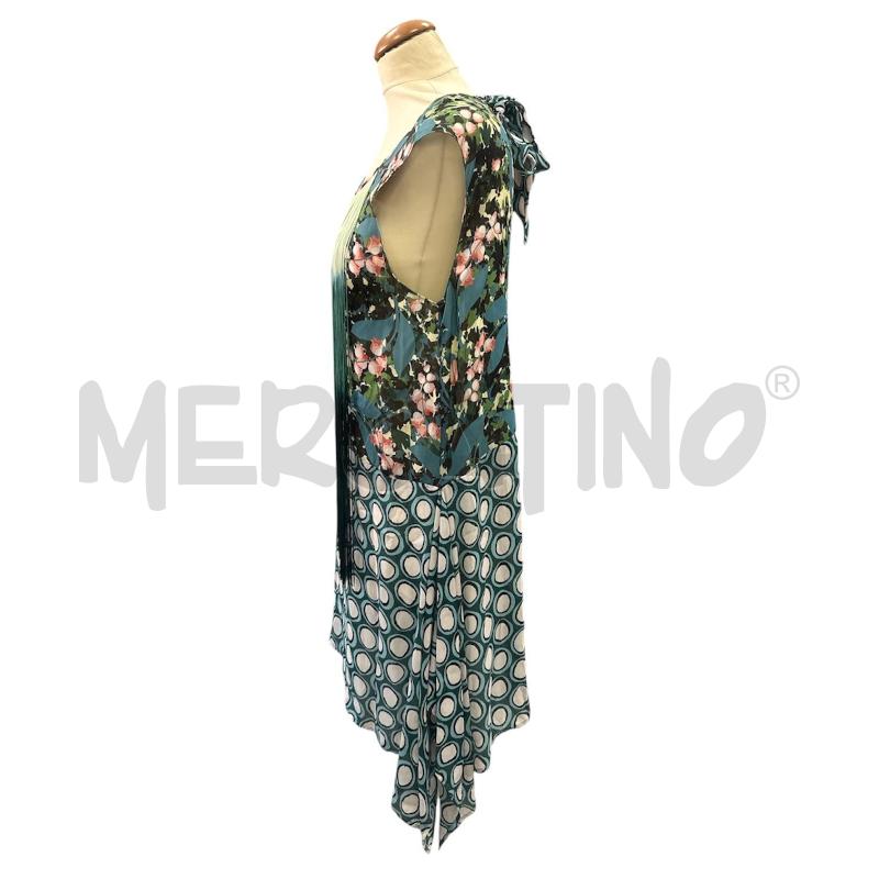 VESTITO DONNA BEATRICE B VERDE FRANGE LUNGHE FANTASIA | Mercatino dell'Usato Cava de tirreni 4