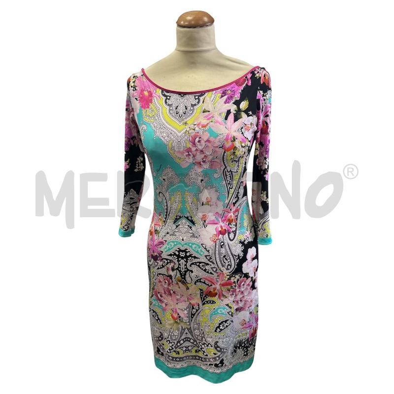 VESTITO DONNA BLUMARINE NERO BIANCO ROSA | Mercatino dell'Usato Cava de tirreni 1