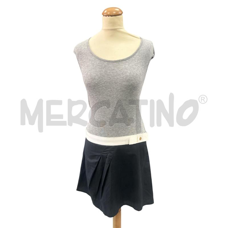 VESTITO DONNA CRISTINAEFFE GRIGIO COSTINE GONNA NERA | Mercatino dell'Usato Cava de tirreni 1