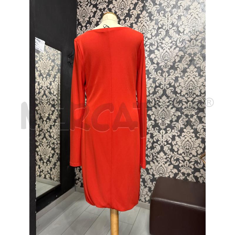 VESTITO DONNA CRISTINAEFFE NUOVO ARANCIONE CINTURA | Mercatino dell'Usato Cava de tirreni 2