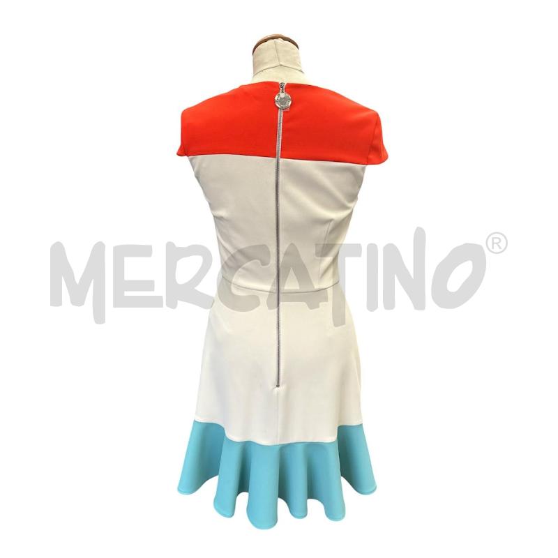 VESTITO DONNA ELISABETTA FRANCHI BIANCO ARANCIO VERDE NUOVO | Mercatino dell'Usato Cava de tirreni 3
