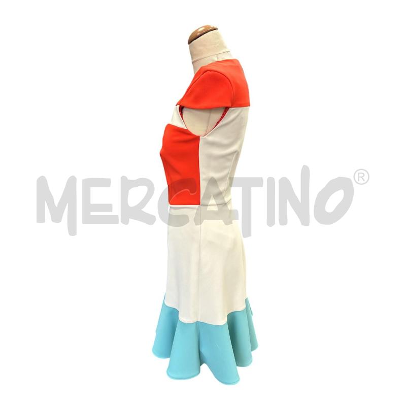 VESTITO DONNA ELISABETTA FRANCHI BIANCO ARANCIO VERDE NUOVO | Mercatino dell'Usato Cava de tirreni 5