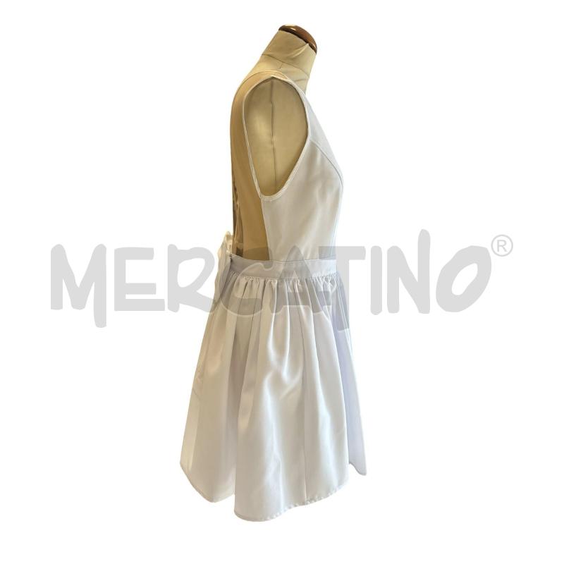 VESTITO DONNA FELEPPA BIANCO CON FIOCCO | Mercatino dell'Usato Cava de tirreni 3