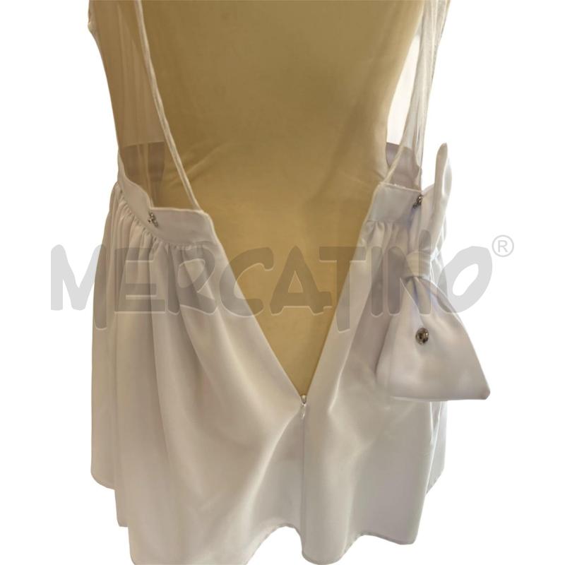 VESTITO DONNA FELEPPA BIANCO CON FIOCCO | Mercatino dell'Usato Cava de tirreni 4