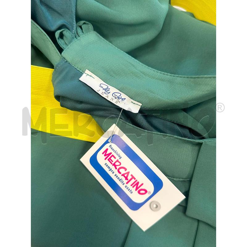 VESTITO DONNA FLY GIRL VERDE GIALLO | Mercatino dell'Usato Cava de tirreni 2