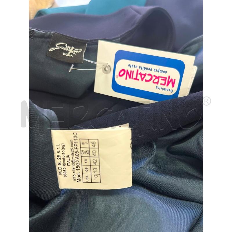 VESTITO DONNA GATTINONI BLU VERDE PETROLIO | Mercatino dell'Usato Cava de tirreni 2