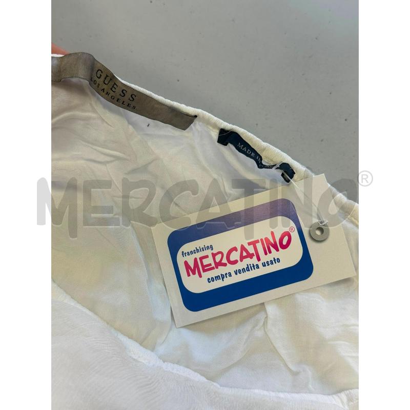 VESTITO DONNA GUESS BIANCO 100% SETA MANICA LUNGA | Mercatino dell'Usato Cava de tirreni 2