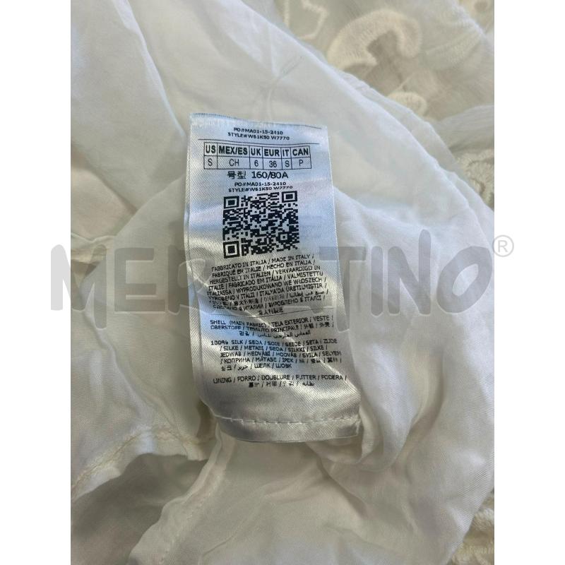 VESTITO DONNA GUESS BIANCO 100% SETA MANICA LUNGA | Mercatino dell'Usato Cava de tirreni 3