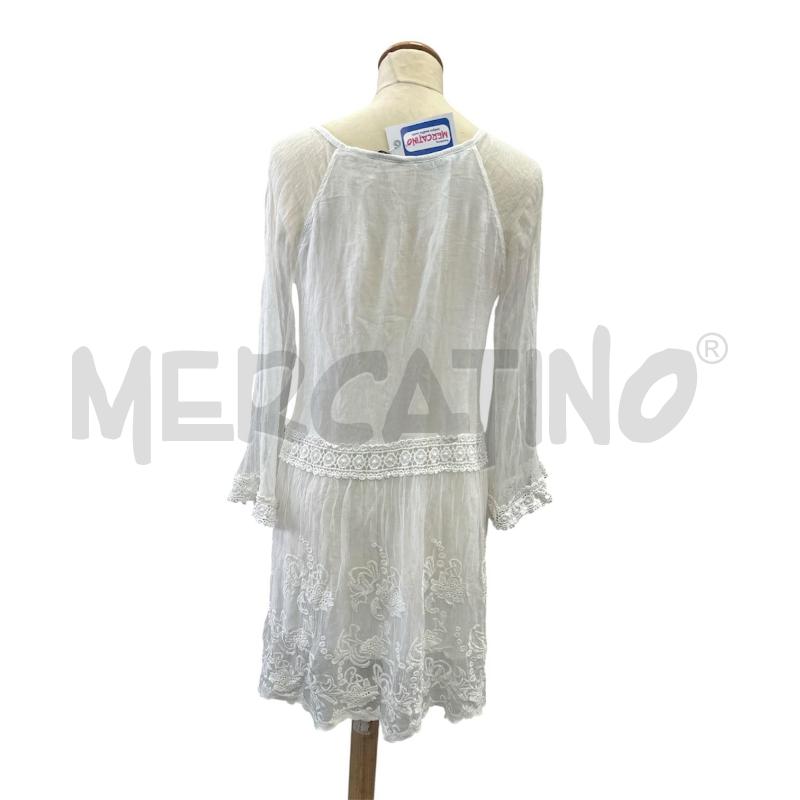 VESTITO DONNA GUESS BIANCO 100% SETA MANICA LUNGA | Mercatino dell'Usato Cava de tirreni 5