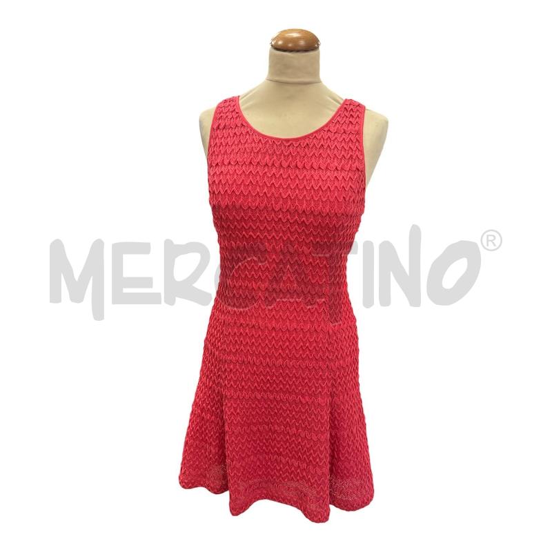 VESTITO DONNA GUESS ROSSO SMANICATO RICAMO ZIG ZAG | Mercatino dell'Usato Cava de tirreni 1